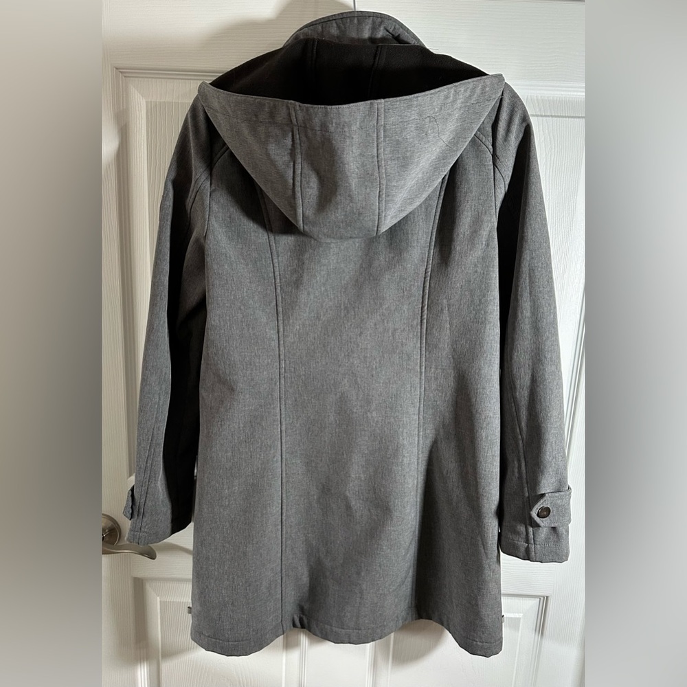 NOVELTI Light Grey Hooded Coat (Removable Hood, Size S) - Picture 7 of 12